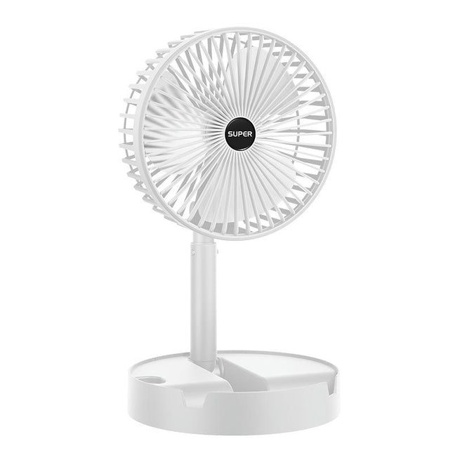 2 Speeds Stretch and Fold Desk Fan , Personal Portable Mini USB Fan for Bedroom Desk Home