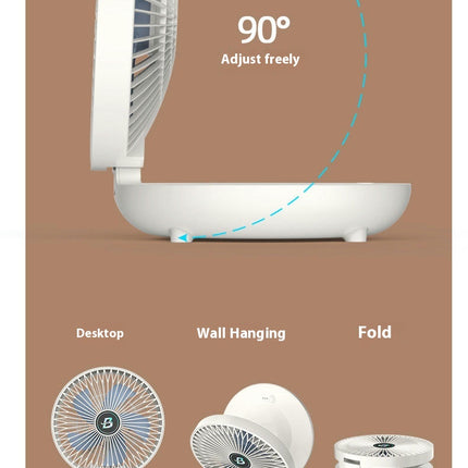 Desktop Fan-USB Rechargeable Wall Mounted Fan Suitable for Dormitory Office