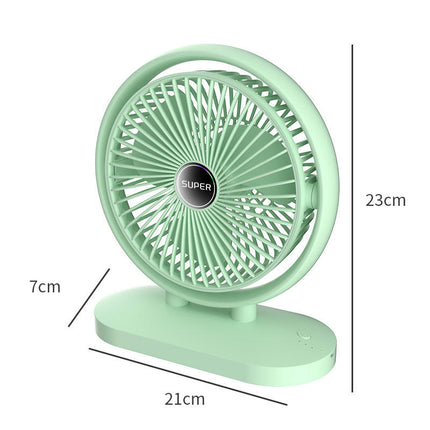 USB Desk Fan Small Quiet - 3 Speeds Mini Personal Portable Fan Office Desktop Fan