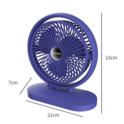 USB Desk Fan Small Quiet - 3 Speeds Mini Personal Portable Fan Office Desktop Fan