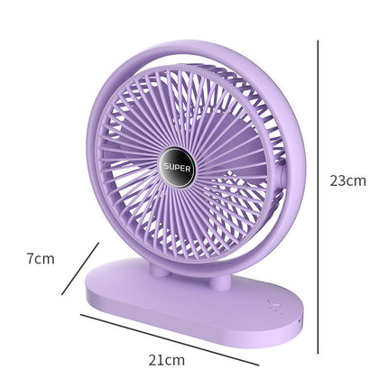 USB Desk Fan Small Quiet - 3 Speeds Mini Personal Portable Fan Office Desktop Fan