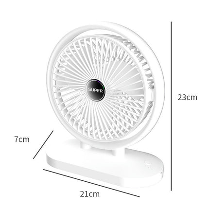 USB Desk Fan Small Quiet - 3 Speeds Mini Personal Portable Fan Office Desktop Fan