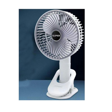 USB Charging Fan-Desktop Portable Shaking Head Clip Fan-Small 3-speed Table Fan