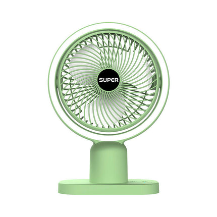 USB Charging Fan-Desktop Portable Shaking Head Clip Fan-Small 3-speed Table Fan