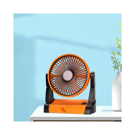 USB Charging Desk Fan-Home Office Circulation Fan-4 Speed Digital Display Fan