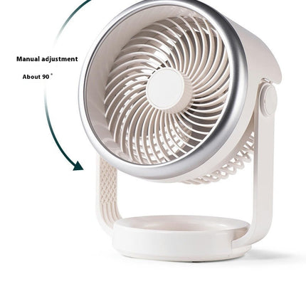 Desk Air Circulation Fan 7 inch 90 degreesvertical tilt, Personal Quiet Cooling Fan for Home Office Bedroom