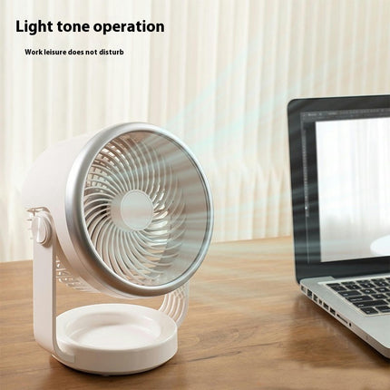 Desk Air Circulation Fan 7 inch 90 degreesvertical tilt, Personal Quiet Cooling Fan for Home Office Bedroom