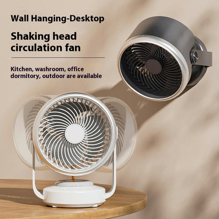 Desk Air Circulation Fan 7 inch 90 degreesvertical tilt, Personal Quiet Cooling Fan for Home Office Bedroom