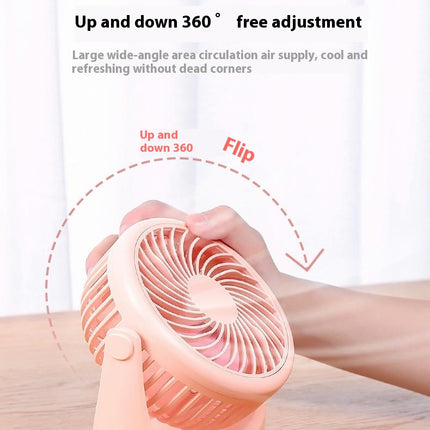 Air Circulator Desk Fan Rechargeable Fan with 8000 mAh Battery-3 Speed for Bedroom/Office