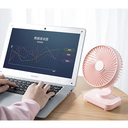 USB Desk Fan Small Quiet-3 Speeds Mini Personal Portable Fan 360 degrees Rotation Adjustable Fan