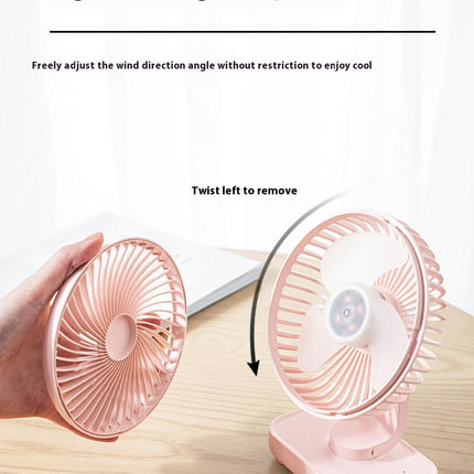 USB Desk Fan Small Quiet-3 Speeds Mini Personal Portable Fan 360 degrees Rotation Adjustable Fan