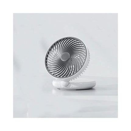 Rechargeable Desk Fan , 5 Speeds Portable Air Circulation Fan ,Small Wall Fan for Bedroom Home Desktop Office