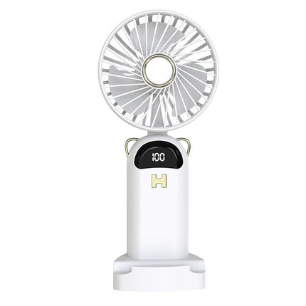 Handheld Mini Fan USB Battery Charging Foldable Portable Fan With Base