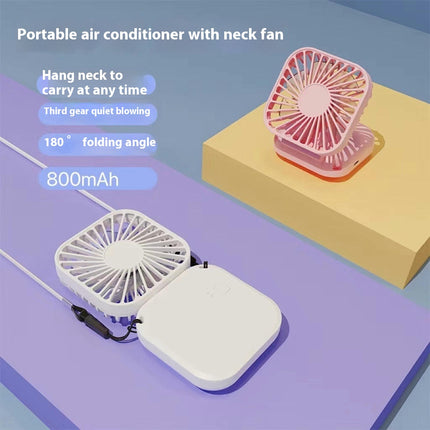 Portable Mini Personal Neck Fan Foldable Mini Silent USB Rechargeable Fan