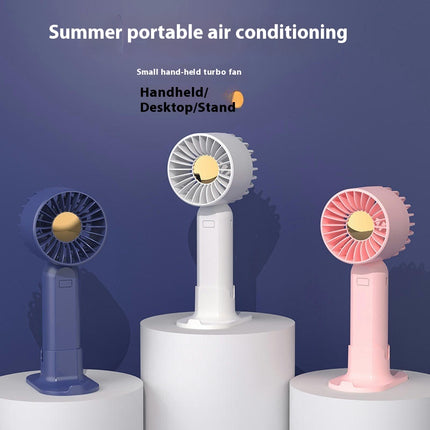 Turbine Handheld Fan 3 Speeds, 500mAh USB Rechargeable Battery Fan,  Small Fan for Indoor Outdoor