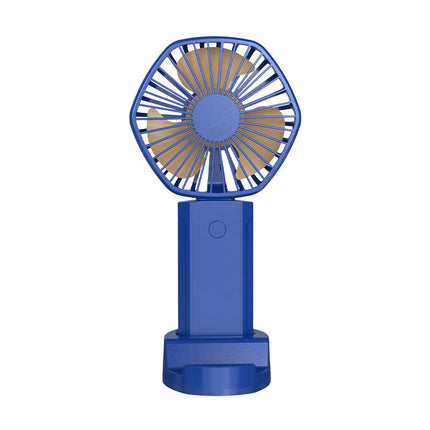 Mini Handheld Small Fan Portable usb Rechargeable Desktop Fan 3 Wind Speeds With Base