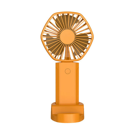 Mini Handheld Small Fan Portable usb Rechargeable Desktop Fan 3 Wind Speeds With Base