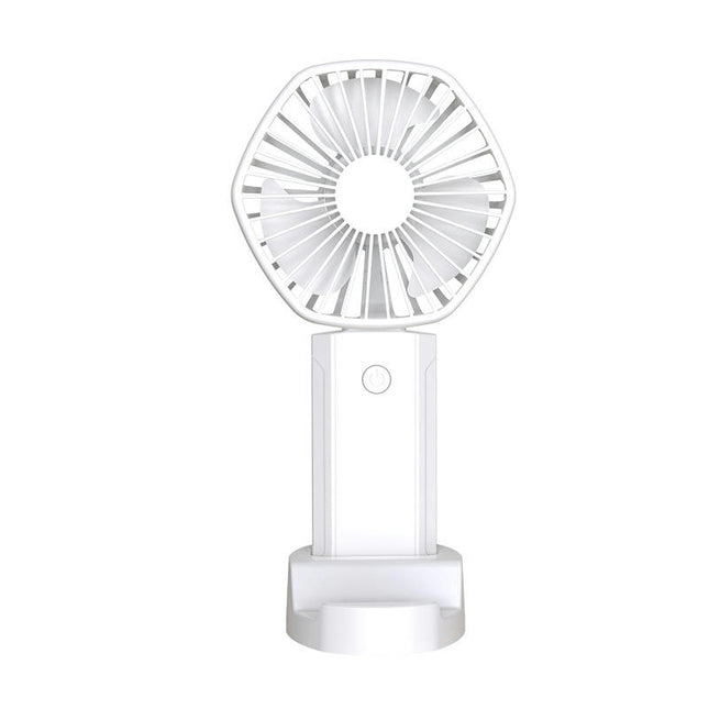 Mini Handheld Small Fan Portable usb Rechargeable Desktop Fan 3 Wind Speeds With Base