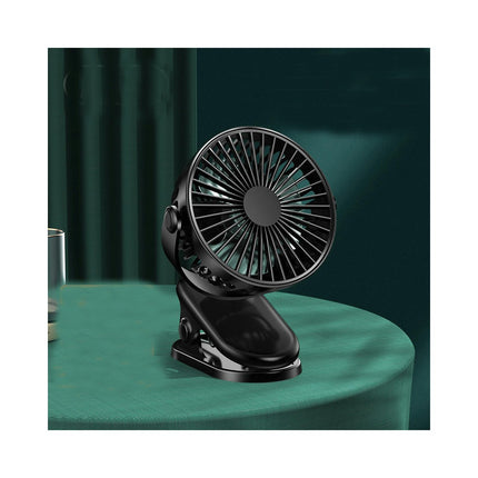 Clip Fan Rechargeable Battery Mini Fan with Clip on Fan Sturdy Clamp 3 Speeds Portable Tent Camping Fan