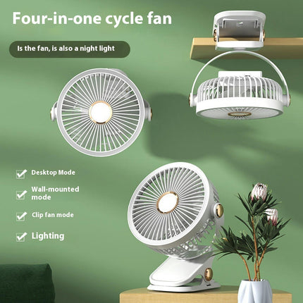 Portable Clip Fan ,3 Speeds USB Mini Table Fan ,360 degreesRotation Ultra Quiet Personal Desk Fan