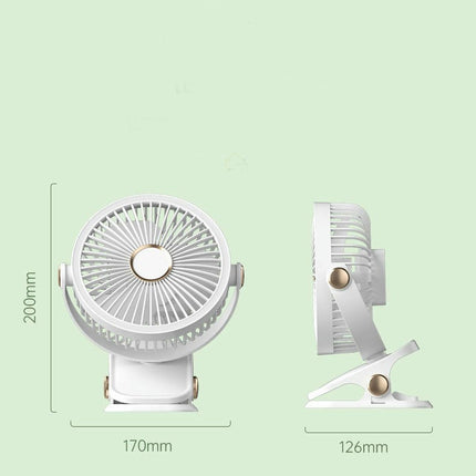 Portable Clip Fan ,3 Speeds USB Mini Table Fan ,360 degreesRotation Ultra Quiet Personal Desk Fan