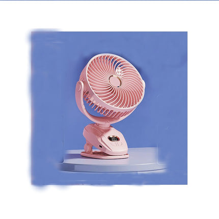 Portable Mini Clip on Fan, 5 Speed USB Rechargeable Desk Fan for Office Home Tent Stroller