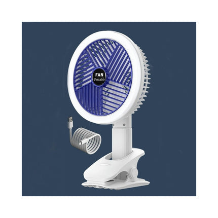 USB Clip Fan 4-speed Rechargeable Fan Office Multi -Function Wall -Mounted Folding Fan