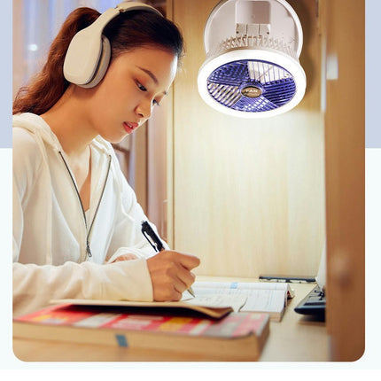 USB Clip Fan 4-speed Rechargeable Fan Office Multi -Function Wall -Mounted Folding Fan