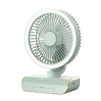 USB Desktop Fan - With Light and Remote Control Desk Fan Home Office Dormitory Fan