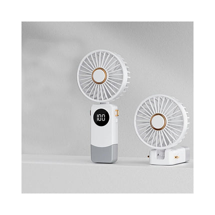 Mini Handheld Fan,5 Speed Adjustable Portable Battery Operated Fans,USB Rechargeable Fan