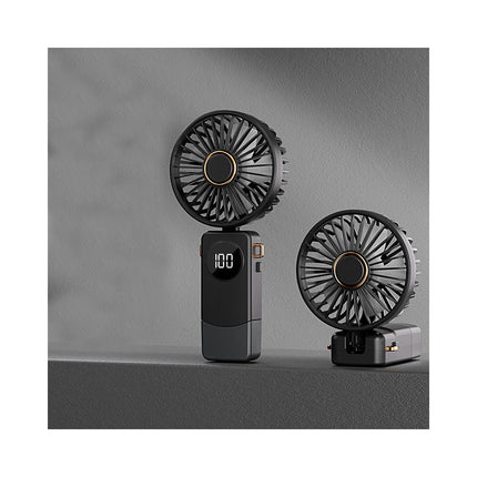 Mini Handheld Fan,5 Speed Adjustable Portable Battery Operated Fans,USB Rechargeable Fan