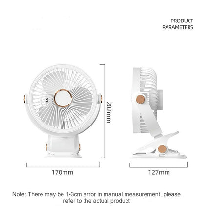 Portable Clip Fan Battery Operated,5 Speeds USB Mini Table Fan for Home Office Bedroom Stroller