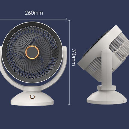 USB Rechargeable Portable Circulation Fan 10 Inch Home Dormitory With Night Table Fan