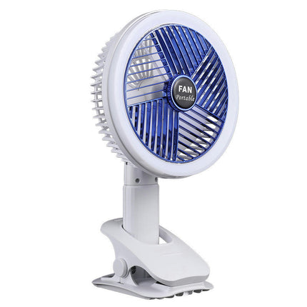 Clip-on Fan Student Dormitory Desk Lamp Small Fan Silent Desktop Electric Fan