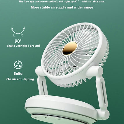 Desktop Table Fan Retractable Folding Fan SUB Rechargeable Outdoor Camping Student Fan