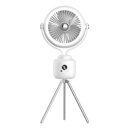 Outdoor Camping Fan-Home Office with Tripod Multi-function Suspension Shaking Head Fan