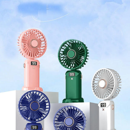 USB Handheld Fan 5 Speeds Mini Portable Fan Office Desktop Elementary School Student Cute Fan