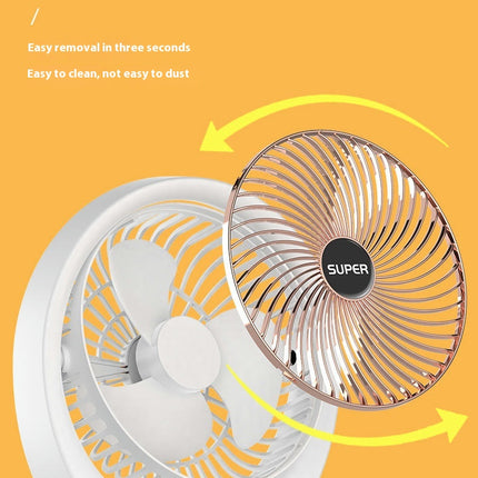 USB Desk Fan 3 Speeds Powerful Portable Fan, Quiet Cooling Mini Fan for Desktop Home Office Travel