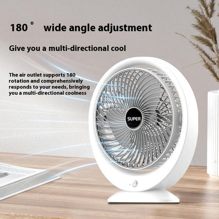 USB Desk Fan 3 Speeds Powerful Portable Fan, Quiet Cooling Mini Fan for Desktop Home Office Travel