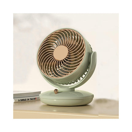 Circulation Desk Fan- USB Charging 3 Speed Oscillating Fan Suitable for Desktop Bedroom Office