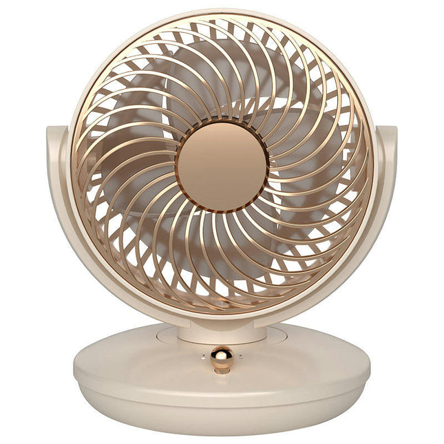 Circulation Desk Fan- USB Charging 3 Speed Oscillating Fan Suitable for Desktop Bedroom Office