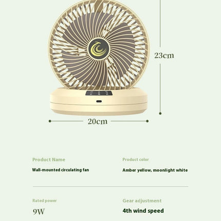 USB Desk Fan Small Quiet - 4 Speeds Mini Portable Fan For Office Bedroom Home Desktop