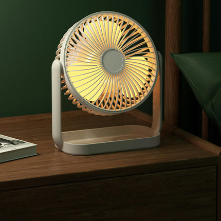 USB Desk Fan, 4 Speeds Portable Small Fan 360 degrees Rotate Personal Cooling Fan For Home Bedroom Office Desktop