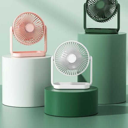 USB Desk Fan, 4 Speeds Portable Small Fan 360 degrees Rotate Personal Cooling Fan For Home Bedroom Office Desktop