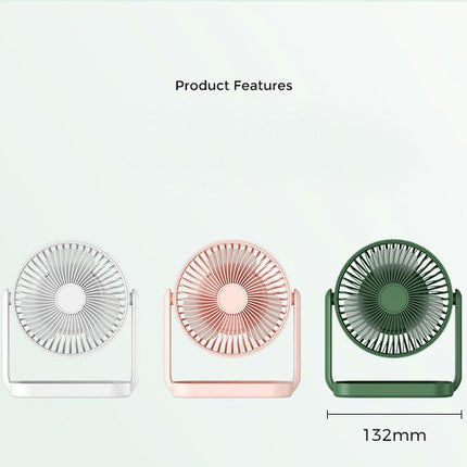 USB Desk Fan, 4 Speeds Portable Small Fan 360 degrees Rotate Personal Cooling Fan For Home Bedroom Office Desktop