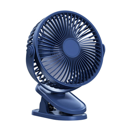 Portable Clip On Fan, Small USB Fan Battery Operated, 4 Speed Wind Desk Fan for Stroller