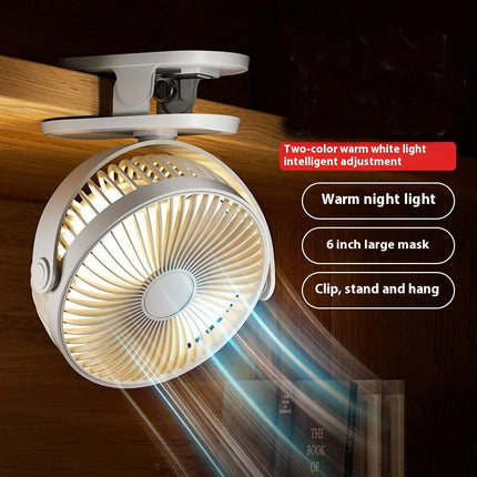 Portable Clip On Fan, Small USB Fan Battery Operated, 4 Speed Wind Desk Fan for Stroller