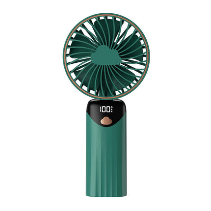 Portable Folding Mini Fan USB Handheld Fan Digital Display Office Outdoor Small Fan