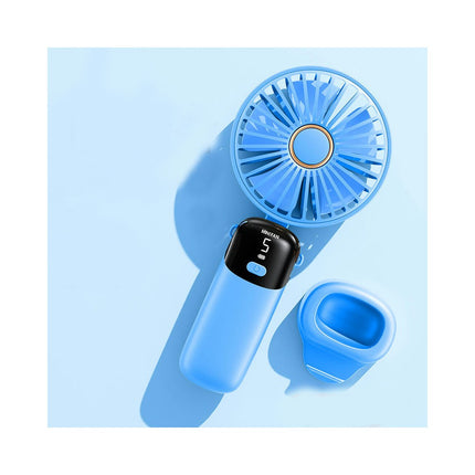 Handheld Portable Fan, Rechargeable Battery, 5 Speed Wind Personal Mini Travel Fan USB Foldable Electric Fan