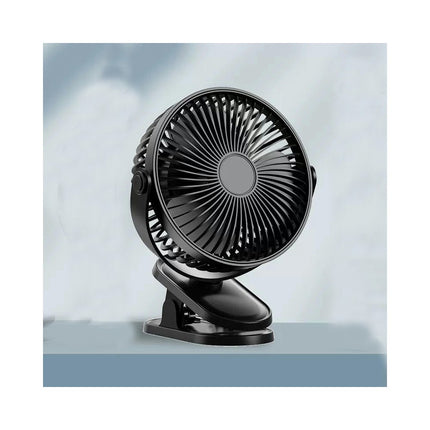 Portable Clip on Fan,360 degrees Rotate Battery Operated Stroller Fan,  USB Rechargeable 3 Speed Quiet Mini Personal Desk Fan